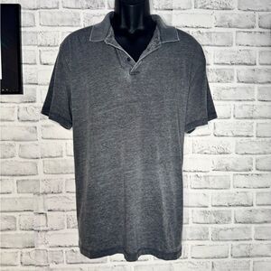 Lucky Brand Ultra Soft Gray Polo Shirt Size XL